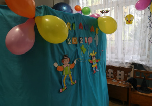 dekoracja z balonami